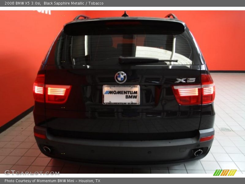 Black Sapphire Metallic / Tobacco 2008 BMW X5 3.0si