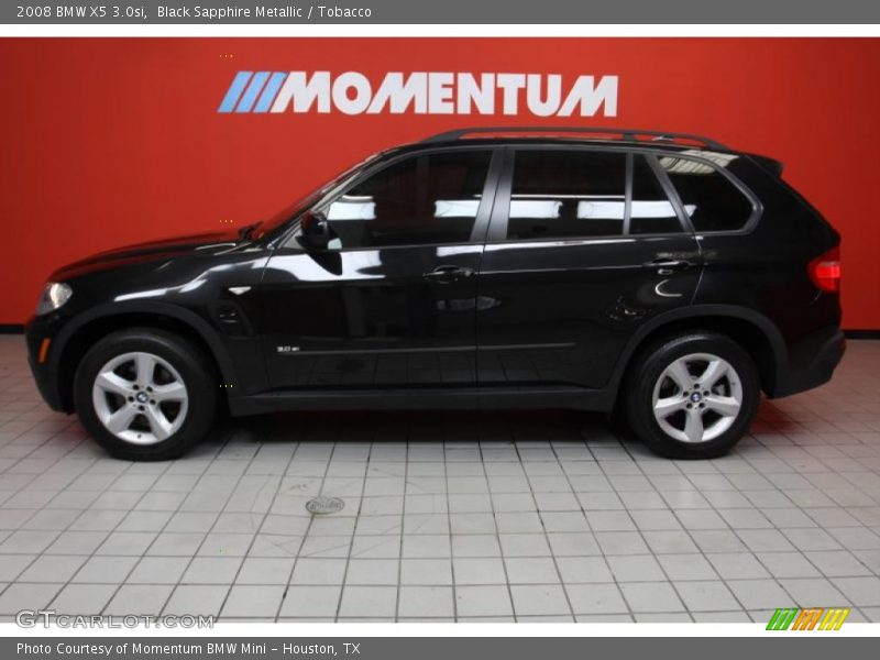 Black Sapphire Metallic / Tobacco 2008 BMW X5 3.0si
