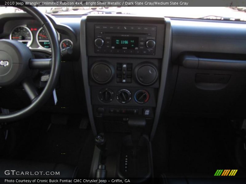 Bright Silver Metallic / Dark Slate Gray/Medium Slate Gray 2010 Jeep Wrangler Unlimited Rubicon 4x4