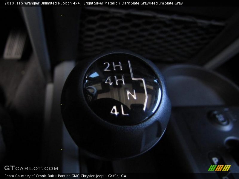 Bright Silver Metallic / Dark Slate Gray/Medium Slate Gray 2010 Jeep Wrangler Unlimited Rubicon 4x4