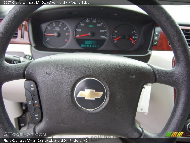 Dark Silver Metallic / Neutral Beige 2007 Chevrolet Impala LS