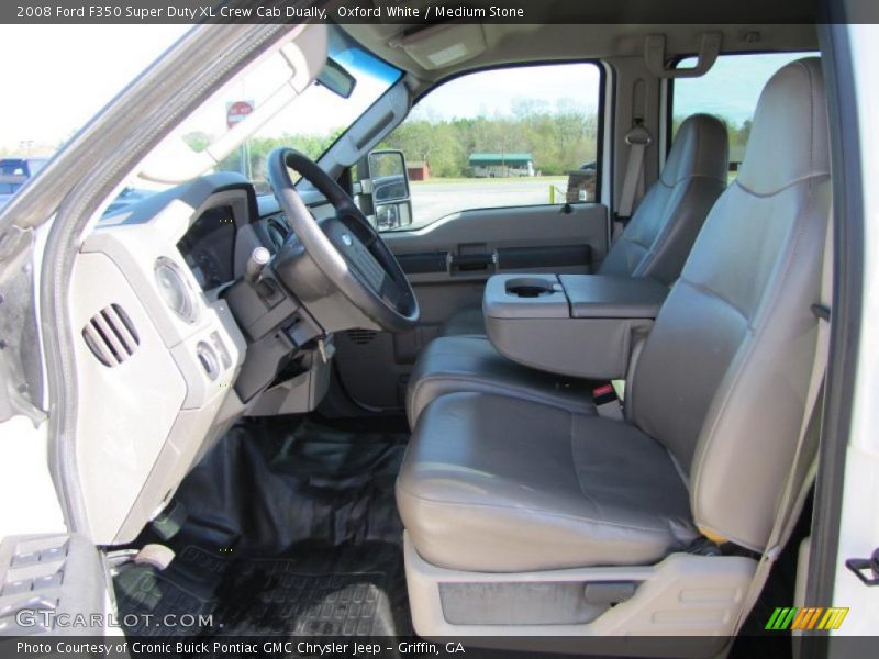 Oxford White / Medium Stone 2008 Ford F350 Super Duty XL Crew Cab Dually