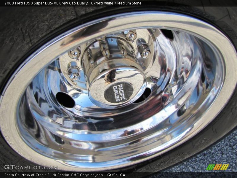 Oxford White / Medium Stone 2008 Ford F350 Super Duty XL Crew Cab Dually