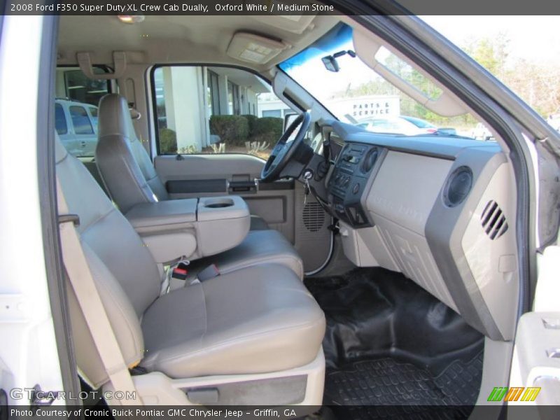 Oxford White / Medium Stone 2008 Ford F350 Super Duty XL Crew Cab Dually