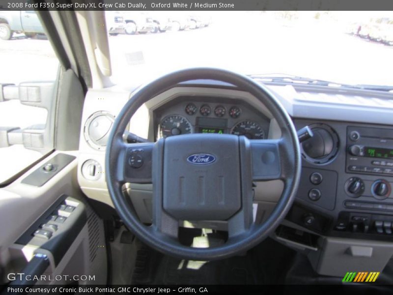 Oxford White / Medium Stone 2008 Ford F350 Super Duty XL Crew Cab Dually