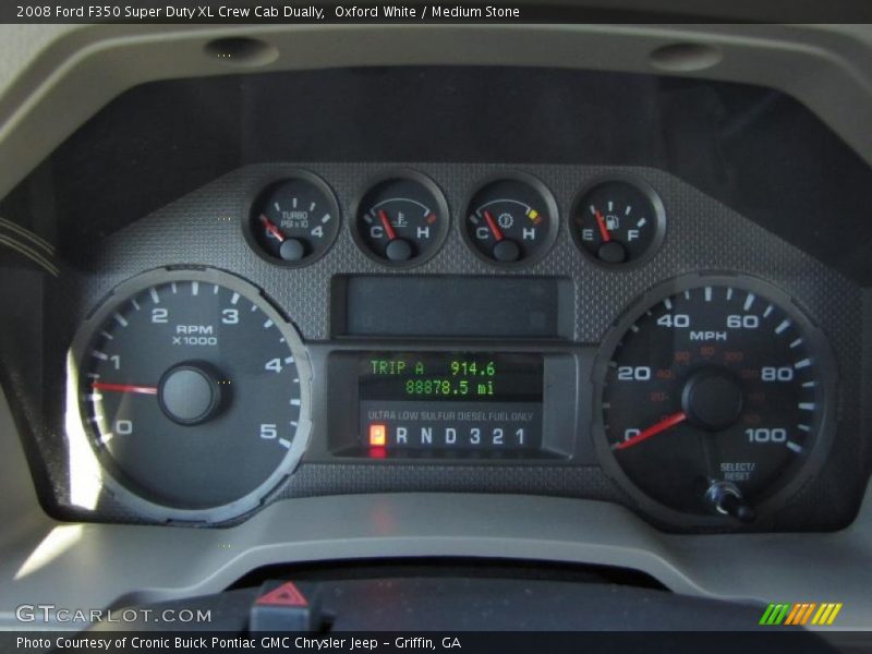 Oxford White / Medium Stone 2008 Ford F350 Super Duty XL Crew Cab Dually