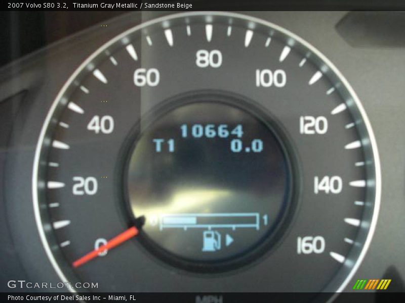 Titanium Gray Metallic / Sandstone Beige 2007 Volvo S80 3.2