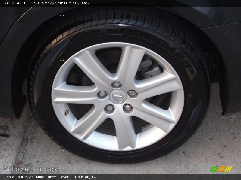 Smoky Granite Mica / Black 2008 Lexus ES 350