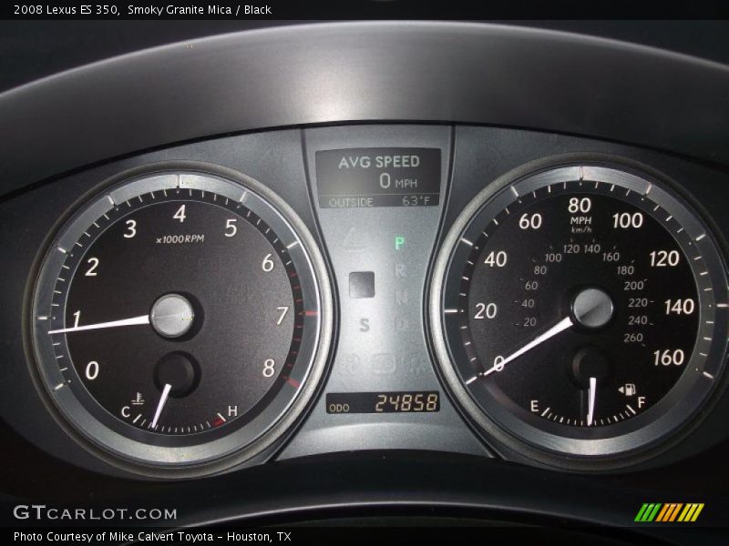 Smoky Granite Mica / Black 2008 Lexus ES 350
