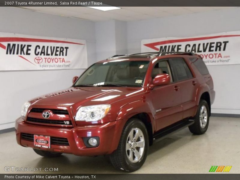 Salsa Red Pearl / Taupe 2007 Toyota 4Runner Limited