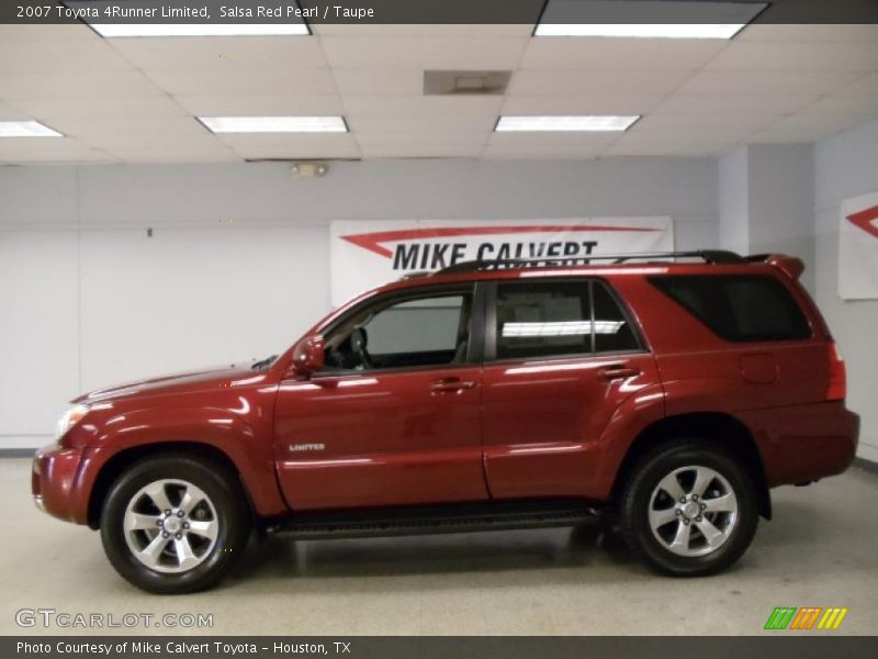 Salsa Red Pearl / Taupe 2007 Toyota 4Runner Limited