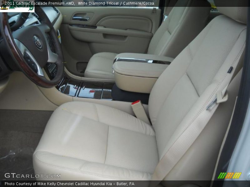 White Diamond Tricoat / Cashmere/Cocoa 2011 Cadillac Escalade Premium AWD