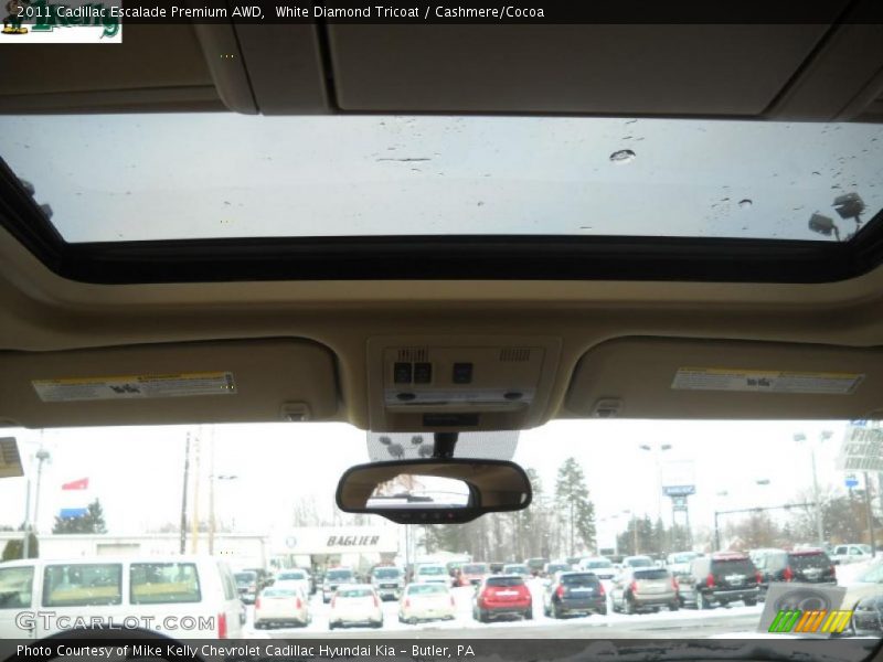 White Diamond Tricoat / Cashmere/Cocoa 2011 Cadillac Escalade Premium AWD