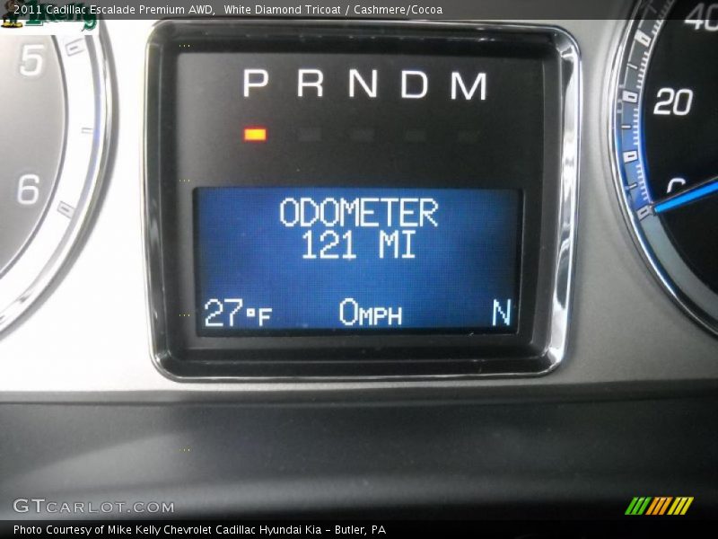 White Diamond Tricoat / Cashmere/Cocoa 2011 Cadillac Escalade Premium AWD