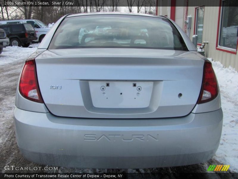 Silver / Gray 2003 Saturn ION 1 Sedan