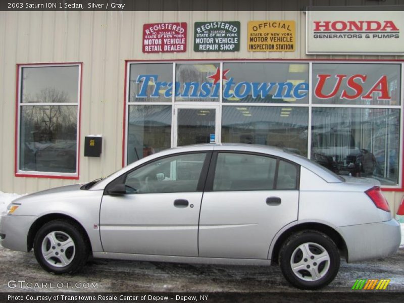 Silver / Gray 2003 Saturn ION 1 Sedan