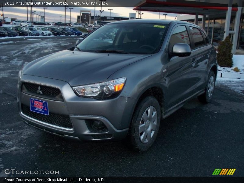 Mercury Gray / Black 2011 Mitsubishi Outlander Sport ES