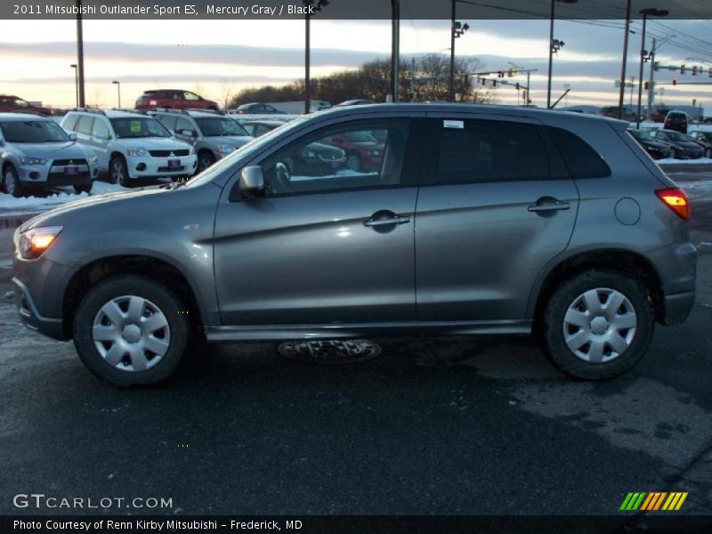 Mercury Gray / Black 2011 Mitsubishi Outlander Sport ES