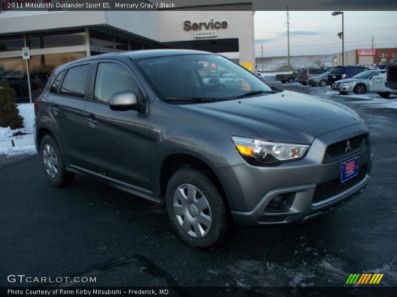 Mercury Gray / Black 2011 Mitsubishi Outlander Sport ES