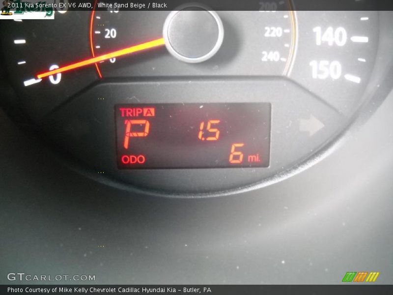 White Sand Beige / Black 2011 Kia Sorento EX V6 AWD