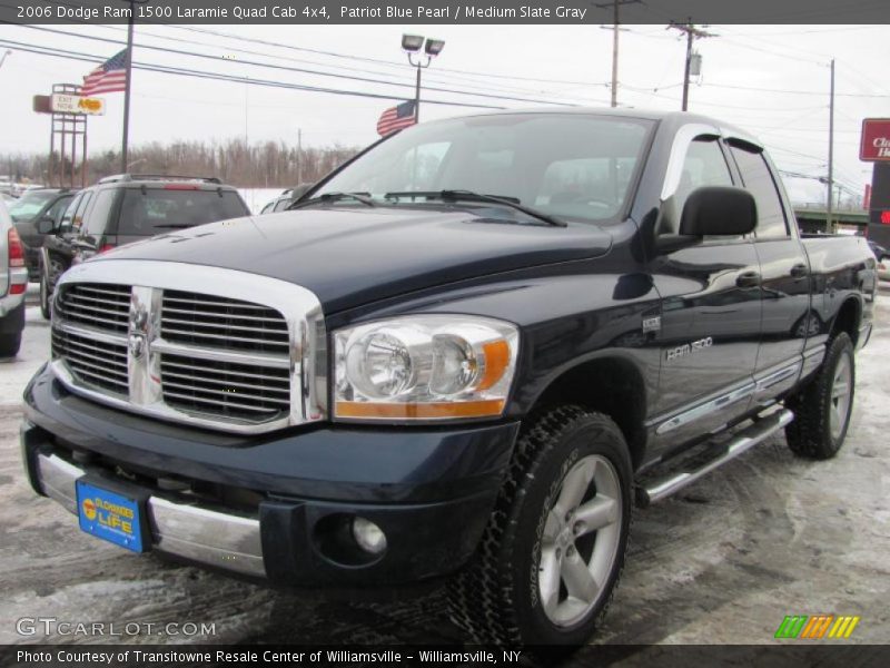 Patriot Blue Pearl / Medium Slate Gray 2006 Dodge Ram 1500 Laramie Quad Cab 4x4