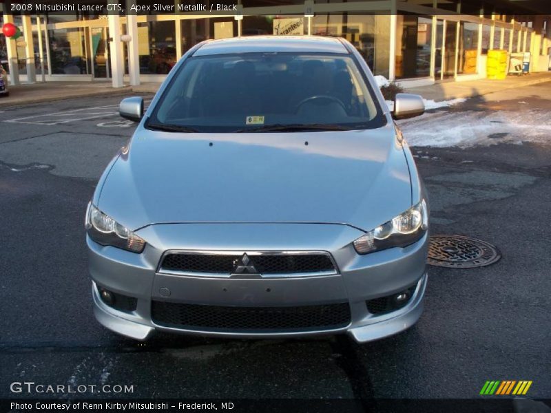 Apex Silver Metallic / Black 2008 Mitsubishi Lancer GTS