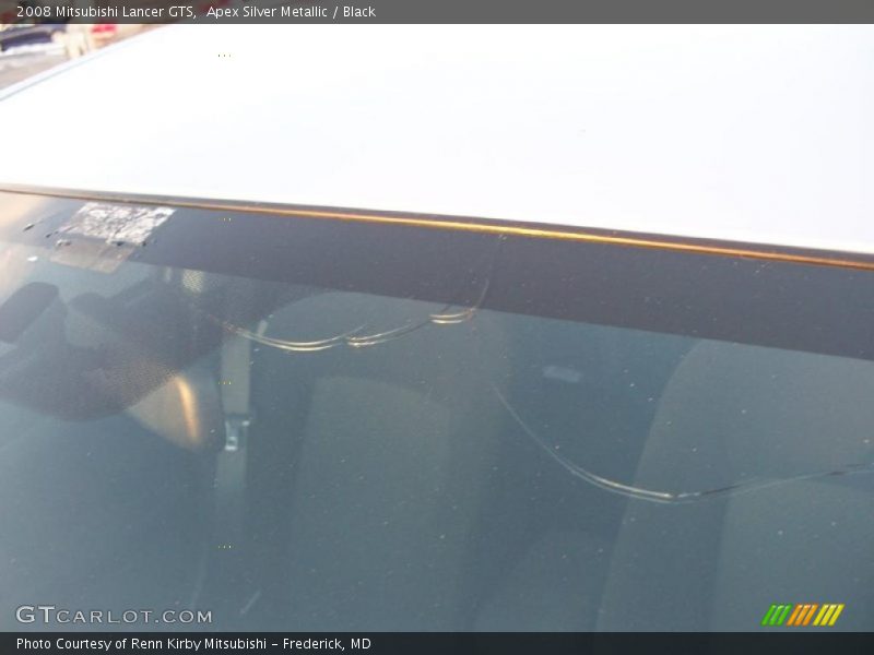 Apex Silver Metallic / Black 2008 Mitsubishi Lancer GTS