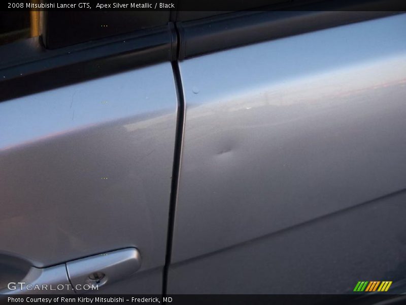 Apex Silver Metallic / Black 2008 Mitsubishi Lancer GTS