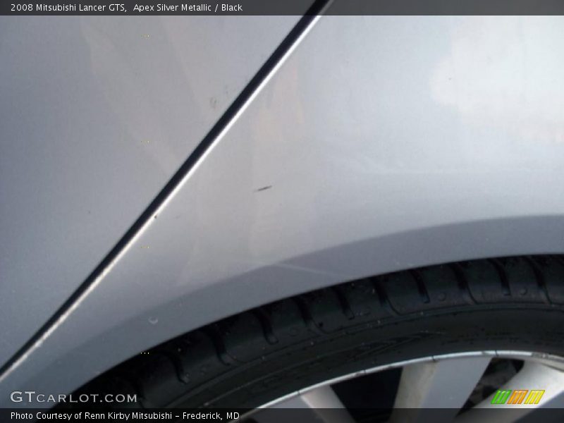 Apex Silver Metallic / Black 2008 Mitsubishi Lancer GTS