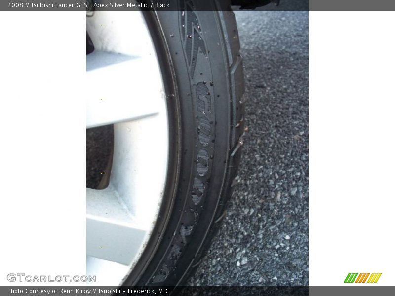 Apex Silver Metallic / Black 2008 Mitsubishi Lancer GTS
