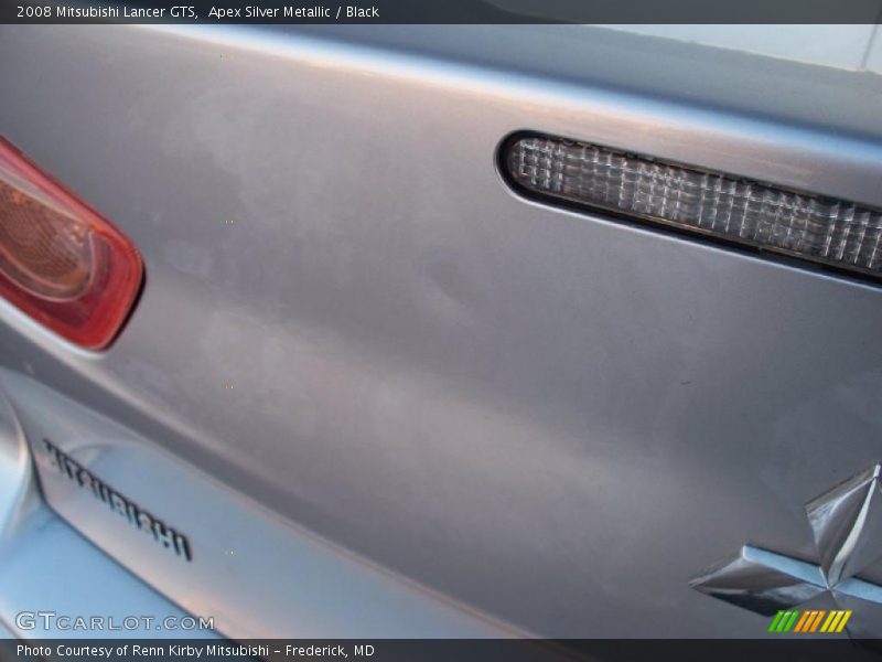Apex Silver Metallic / Black 2008 Mitsubishi Lancer GTS