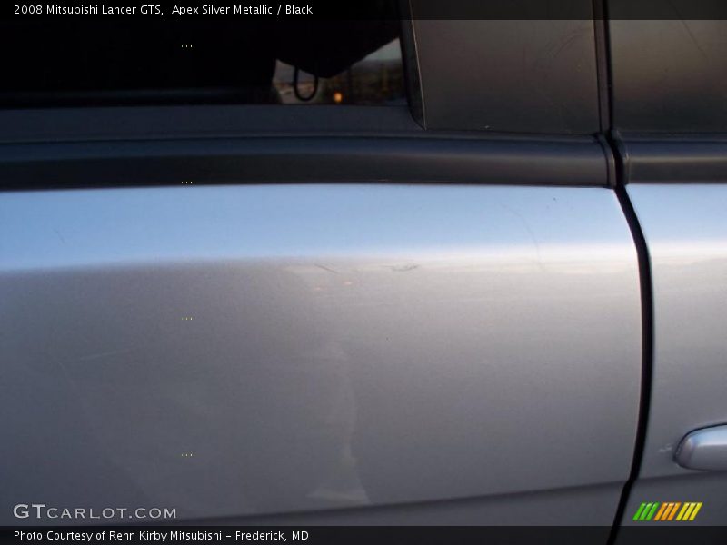 Apex Silver Metallic / Black 2008 Mitsubishi Lancer GTS