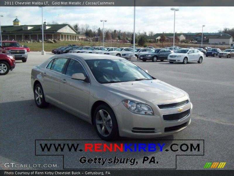 Gold Mist Metallic / Cocoa/Cashmere 2011 Chevrolet Malibu LT