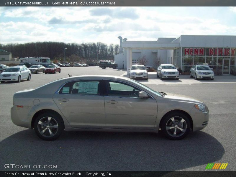 Gold Mist Metallic / Cocoa/Cashmere 2011 Chevrolet Malibu LT
