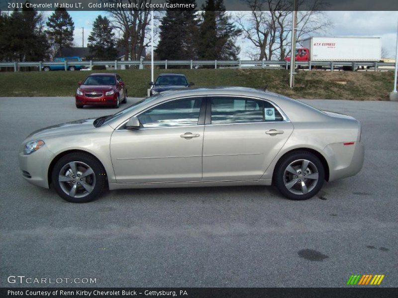 Gold Mist Metallic / Cocoa/Cashmere 2011 Chevrolet Malibu LT