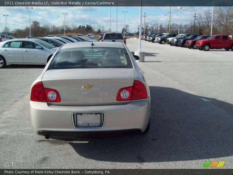 Gold Mist Metallic / Cocoa/Cashmere 2011 Chevrolet Malibu LT