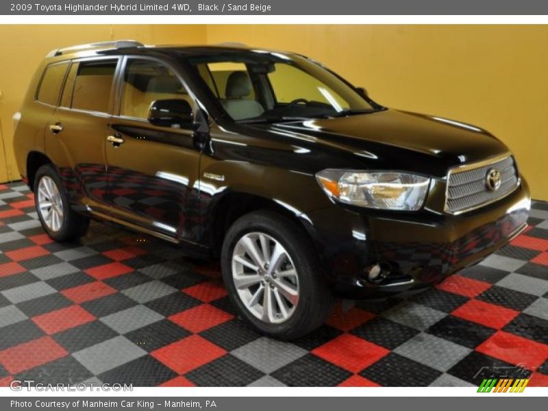 Black / Sand Beige 2009 Toyota Highlander Hybrid Limited 4WD
