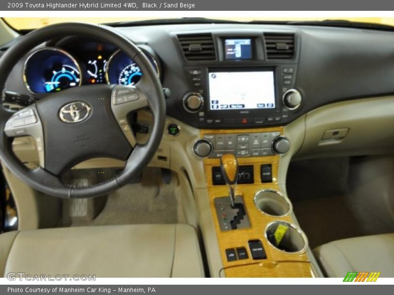 Black / Sand Beige 2009 Toyota Highlander Hybrid Limited 4WD