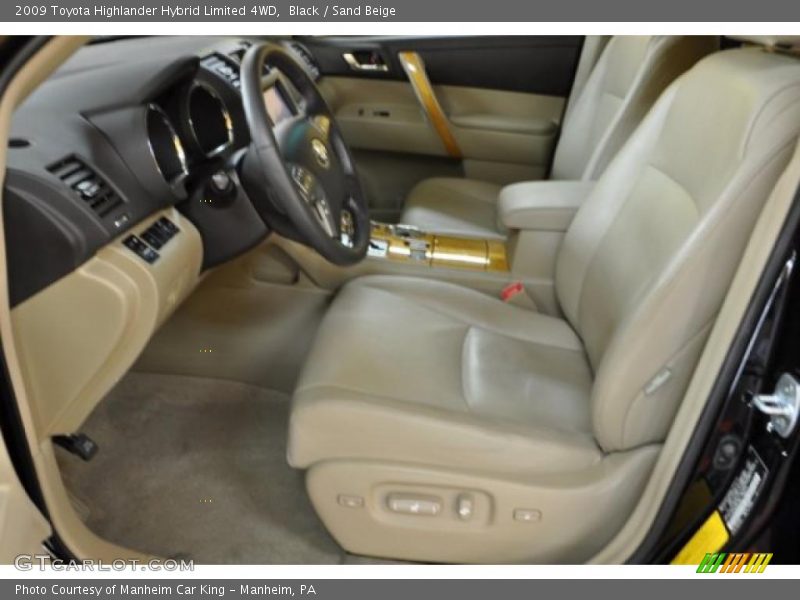 Black / Sand Beige 2009 Toyota Highlander Hybrid Limited 4WD