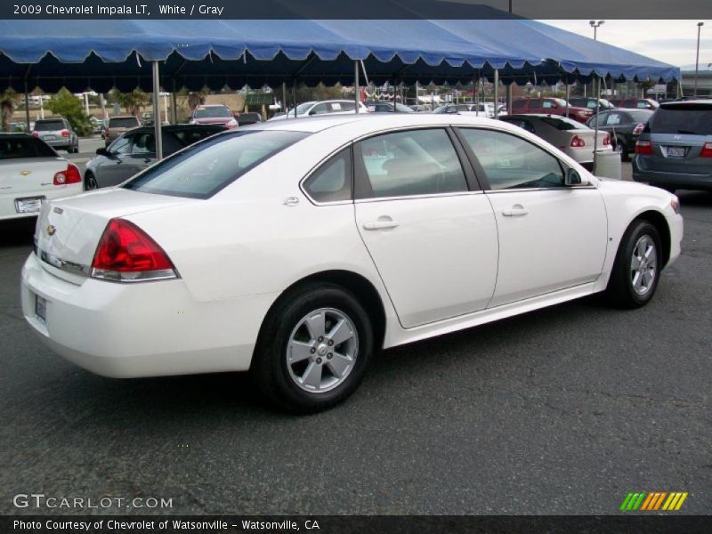 White / Gray 2009 Chevrolet Impala LT
