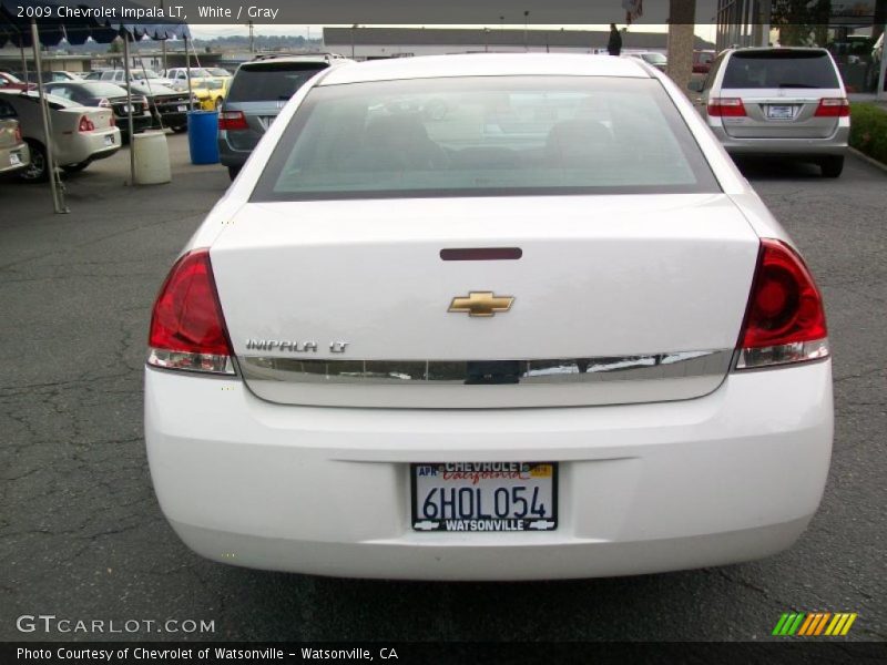 White / Gray 2009 Chevrolet Impala LT