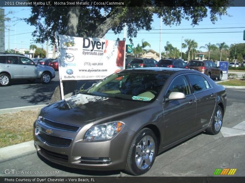 Mocha Steel Metallic / Cocoa/Cashmere 2011 Chevrolet Malibu LT