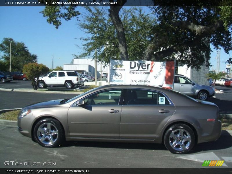Mocha Steel Metallic / Cocoa/Cashmere 2011 Chevrolet Malibu LT