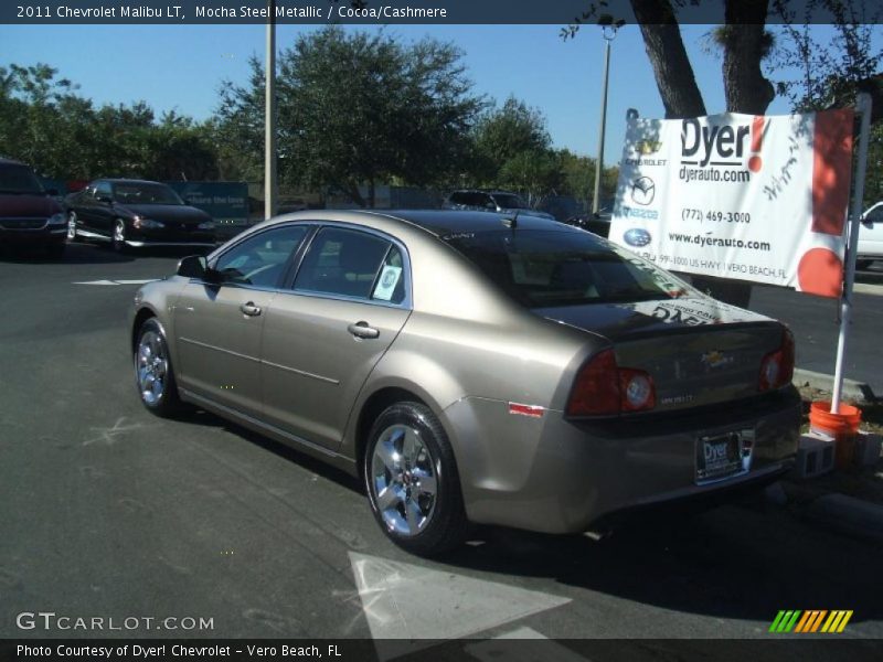 Mocha Steel Metallic / Cocoa/Cashmere 2011 Chevrolet Malibu LT