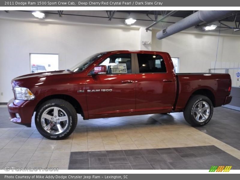 Deep Cherry Red Crystal Pearl / Dark Slate Gray 2011 Dodge Ram 1500 Sport Crew Cab