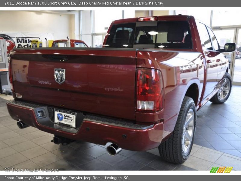Deep Cherry Red Crystal Pearl / Dark Slate Gray 2011 Dodge Ram 1500 Sport Crew Cab