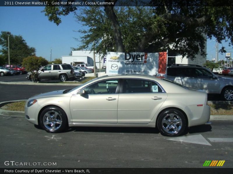 Gold Mist Metallic / Cocoa/Cashmere 2011 Chevrolet Malibu LT