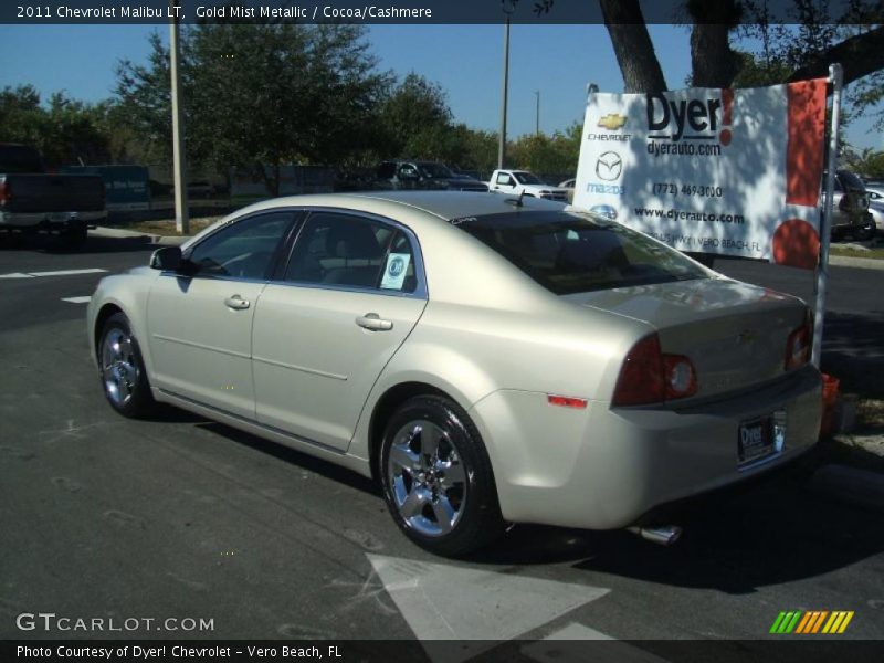 Gold Mist Metallic / Cocoa/Cashmere 2011 Chevrolet Malibu LT