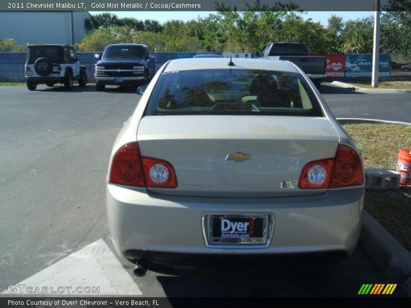Gold Mist Metallic / Cocoa/Cashmere 2011 Chevrolet Malibu LT