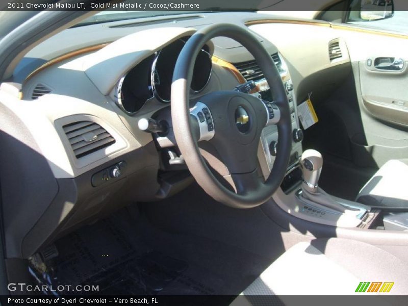 Gold Mist Metallic / Cocoa/Cashmere 2011 Chevrolet Malibu LT